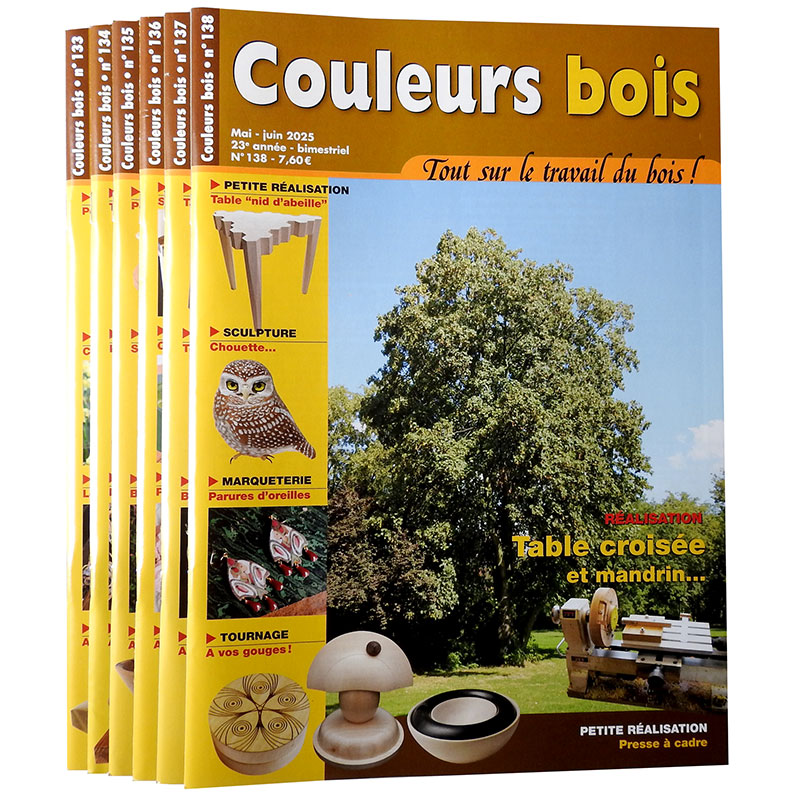 Couleurs bois - Année 23 (n°133 à 138)