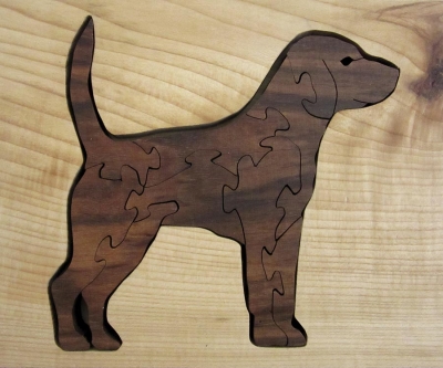 Chien en puzzle