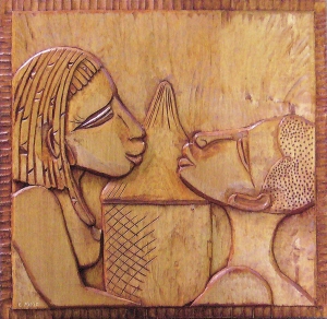 Bas-relief d’inspiration Africaine